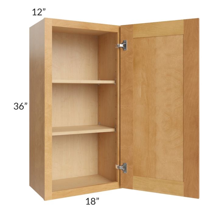 Madison Honey Shaker 18x36 Wall Cabinet