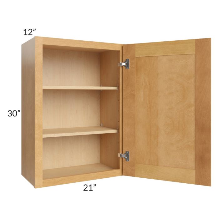 Madison Honey Shaker 21x30 Wall Cabinet