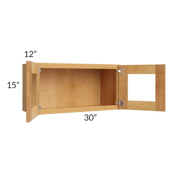 Madison Honey Shaker 30x15 Decorative Wall Cabinet