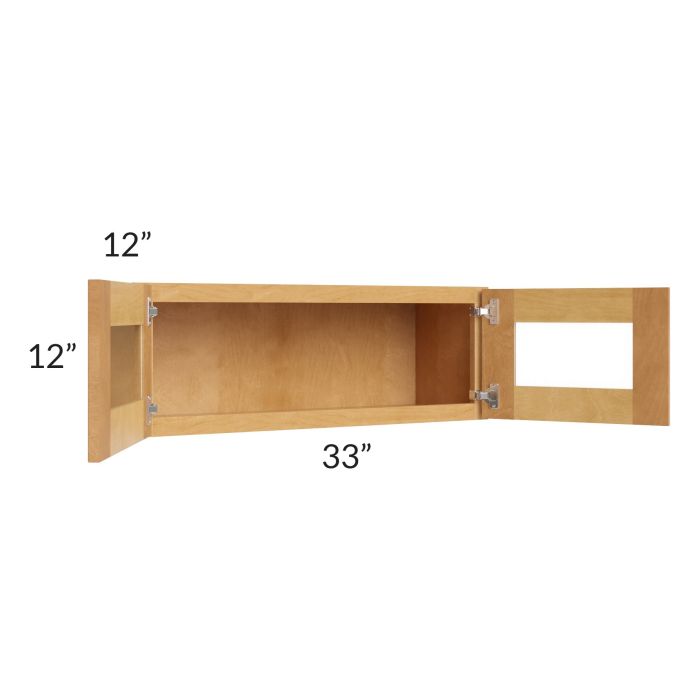 Madison Honey Shaker 33x12 Decorative Wall Cabinet