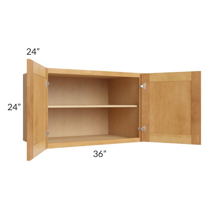 Madison Honey Shaker 36x24x24 Wall Cabinet