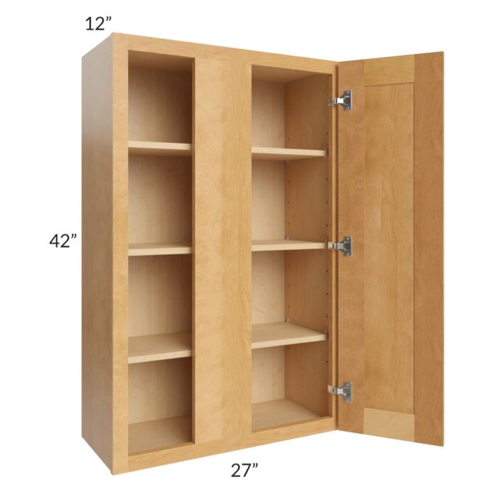 Madison Honey Shaker 27x42 Wall Blind Cabinet