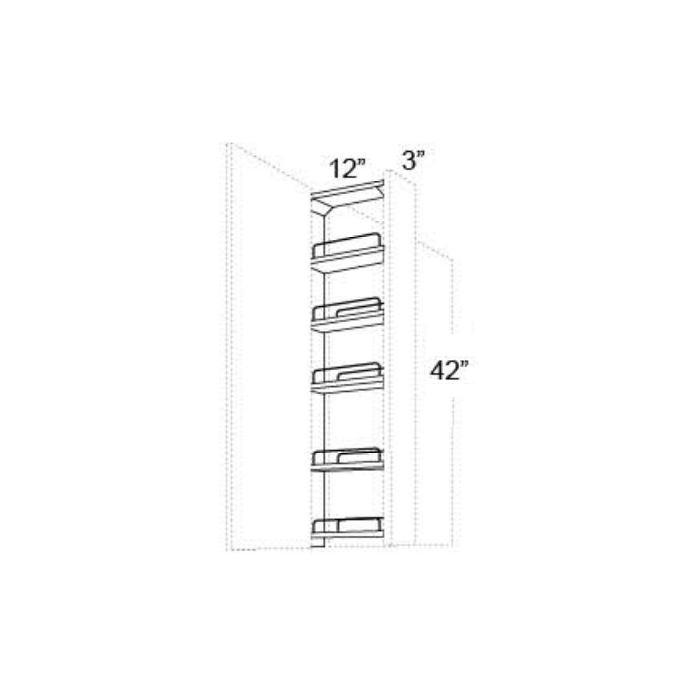 Vienna 3x42 Wall Spice Pull Out
