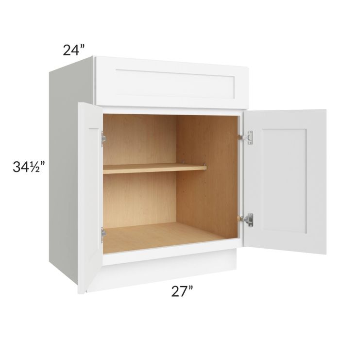 Royal White Shaker 27" Base Cabinet