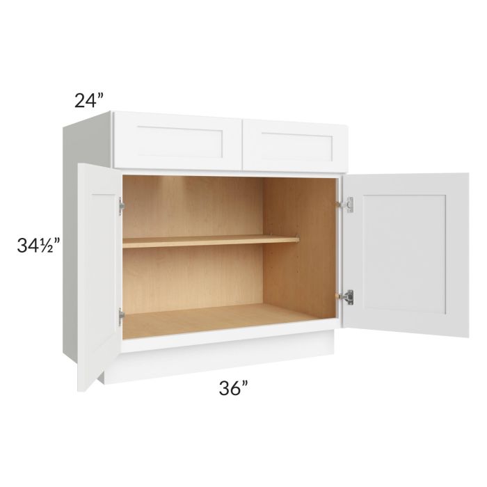 Royal White Shaker 36" Base Cabinet