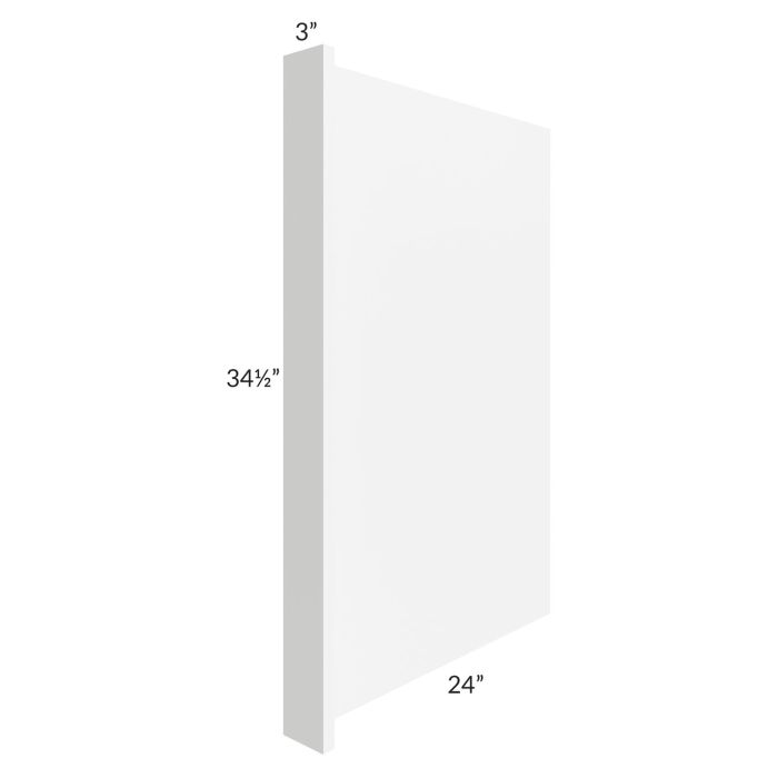 Brilliant White Shaker Appliance End Panel 