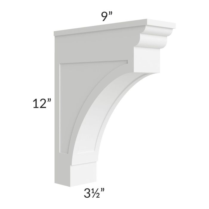 Brilliant White Shaker Modern Corbel