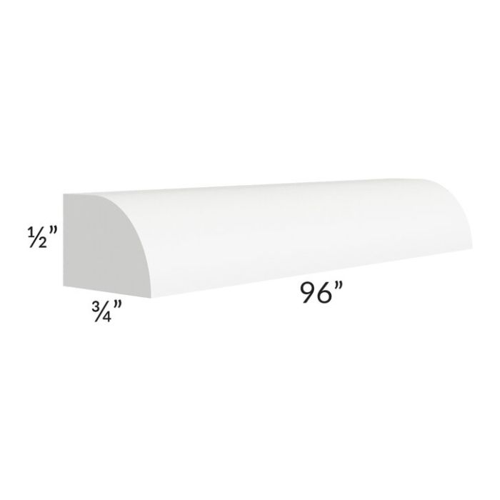 Brilliant White Shaker 96" Shoe Molding 