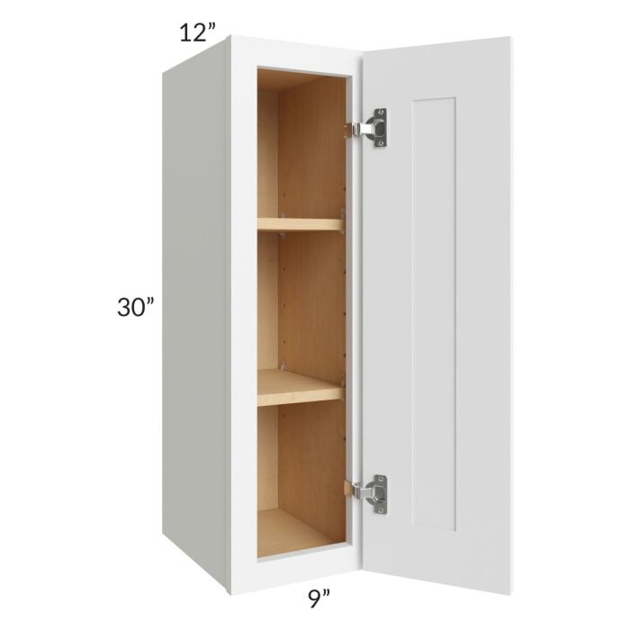 Brilliant White Shaker 09x30 Wall Cabinet