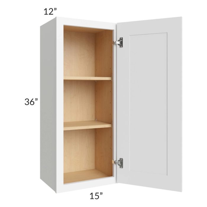 Royal White Shaker 15x36 Wall Cabinet
