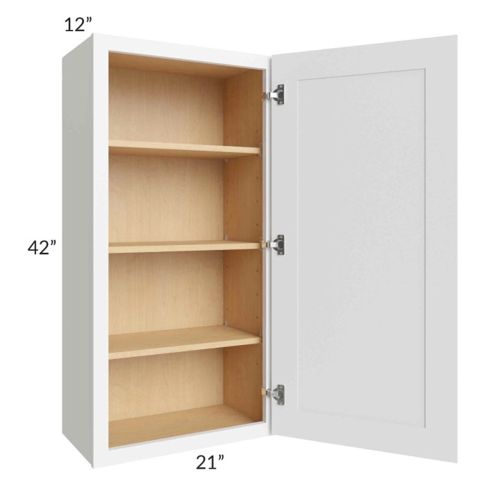 Royal White Shaker 21x42 Wall Cabinet