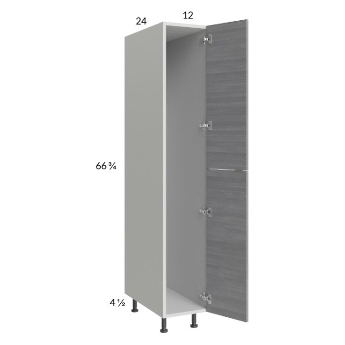 Euro Grey 12x71-1/4 Open Utility Cabinet with 1 Door