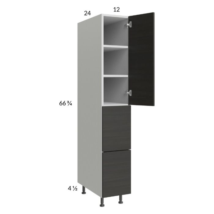 Euro Cafe 12x71-1/4 Utility Cabinet with 1 Door and 2 Drawers