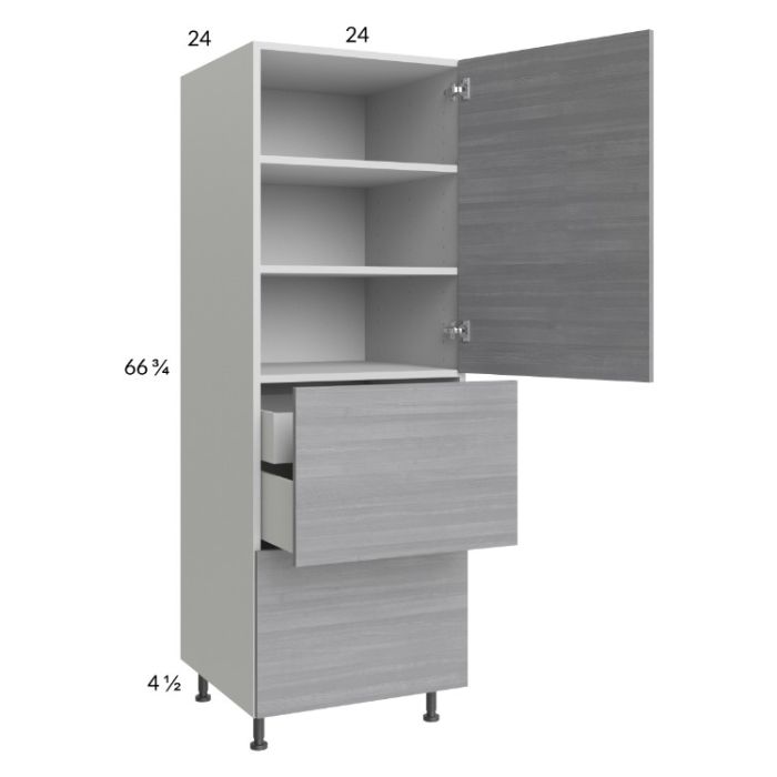 Euro Grey 24x71-1/4 Utility Cabinet with 1 Door