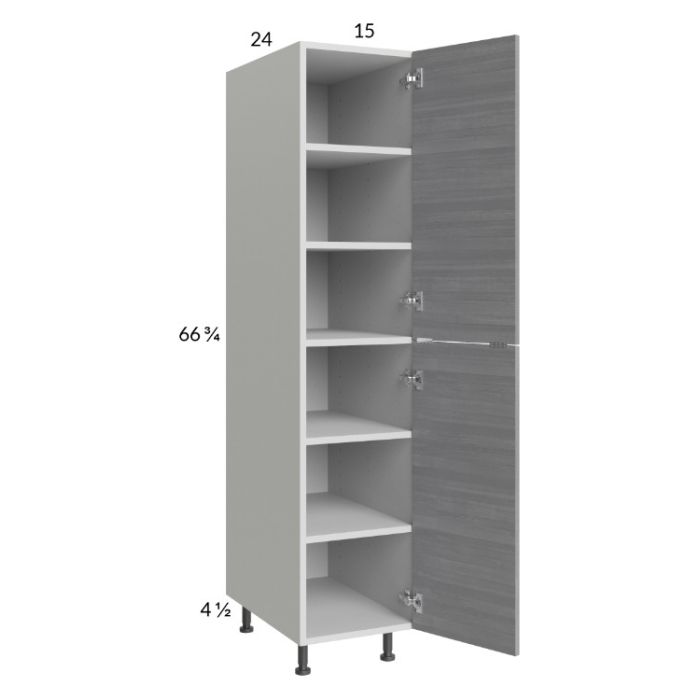 Euro Grey 15x71-1/4 Utility Cabinet with 1 Door