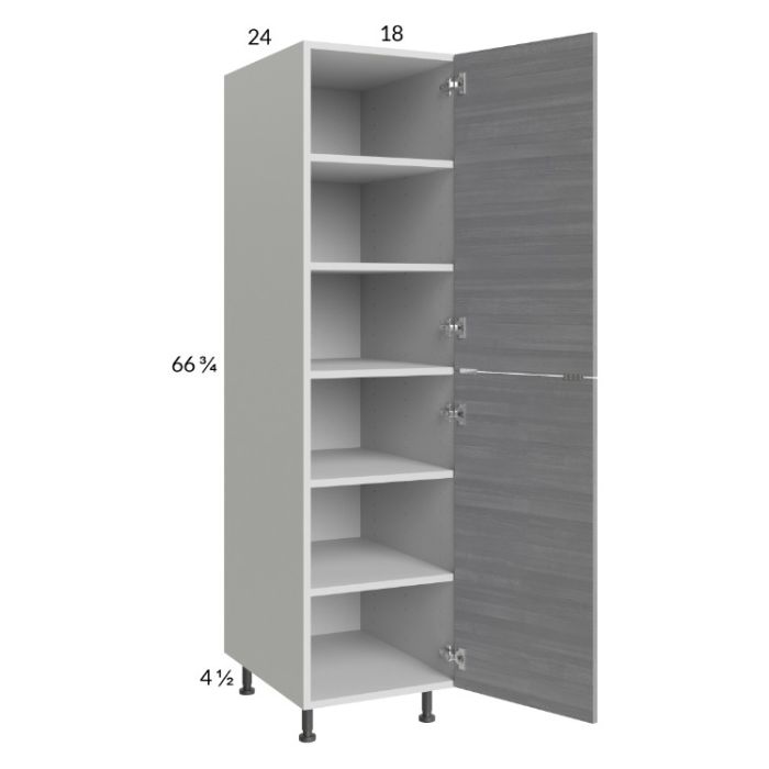 Euro Grey 18x71-1/4 Utility Cabinet with 1 Door