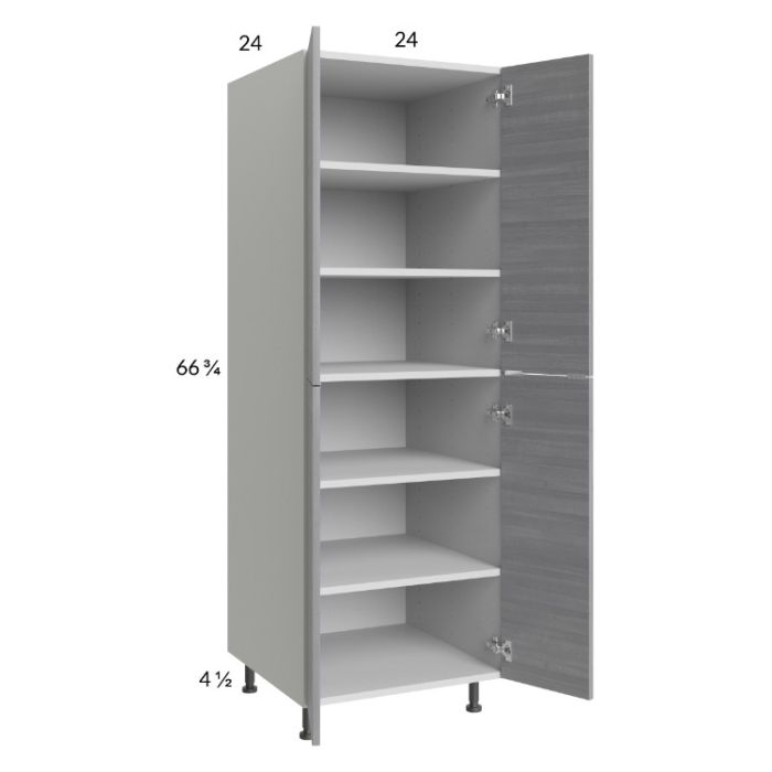 Euro Grey 24x71-1/4 Utility Cabinet with 2 Doors