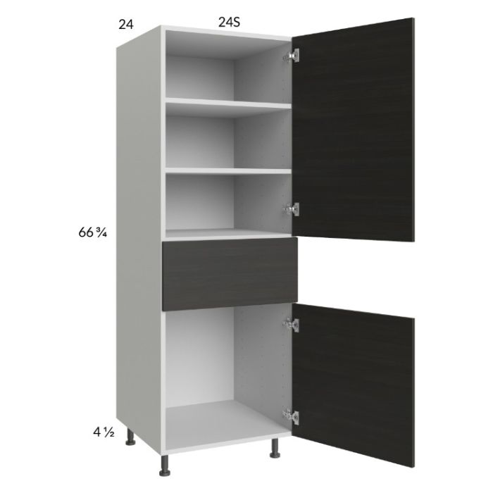Euro Cafe 24x71-1/4 Utility Cabinet with 1 Door and 1 Drawer