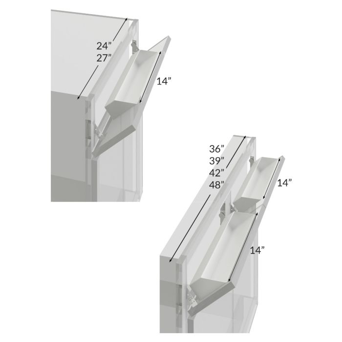 Tuscan Oyster 14" Tilt Out Tray