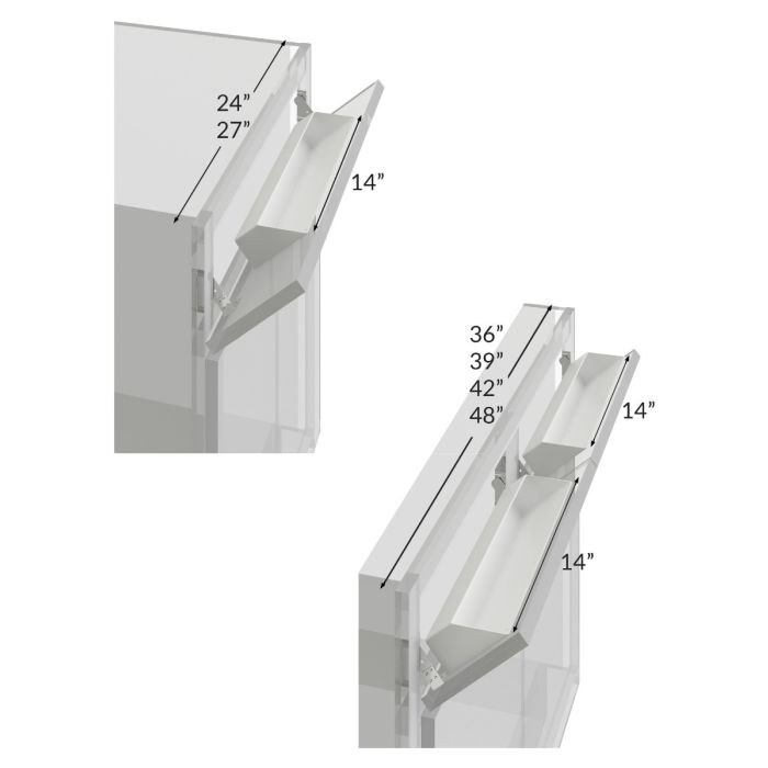 Tuscan Timber 14" Tilt Out Tray