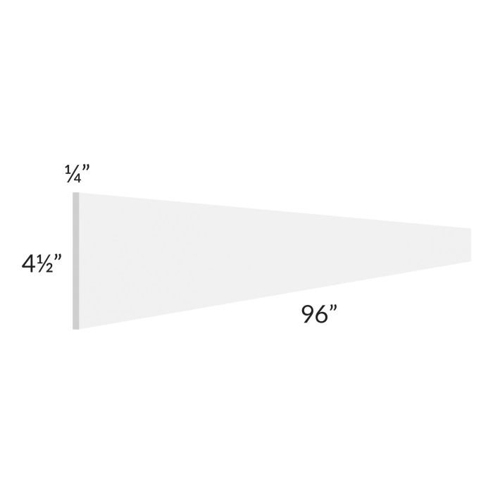 Stratton White Shaker 96" Toe Kick 