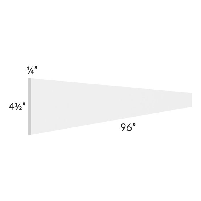 Brighton White Shaker 96" Toe Kick