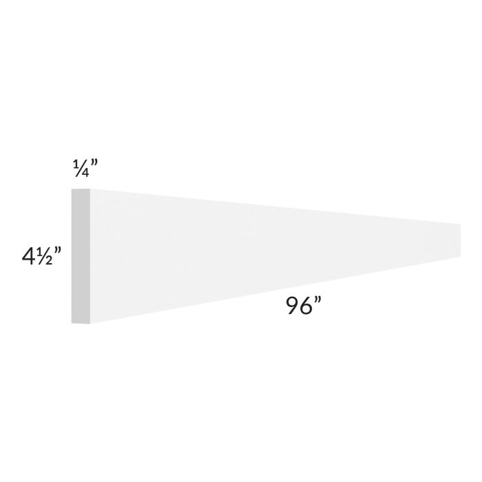 Alpine White Shaker 96" Toe Kick