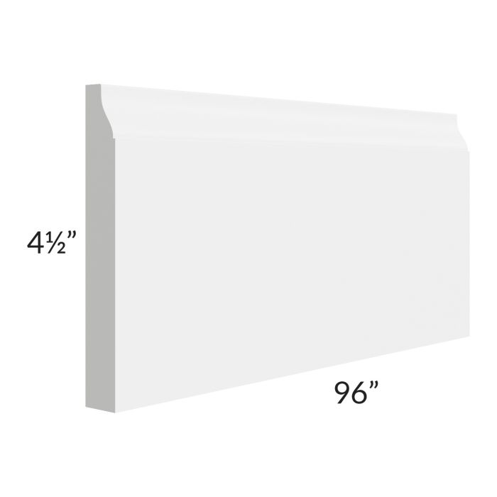 Bayville White 8' Baseboard Molding