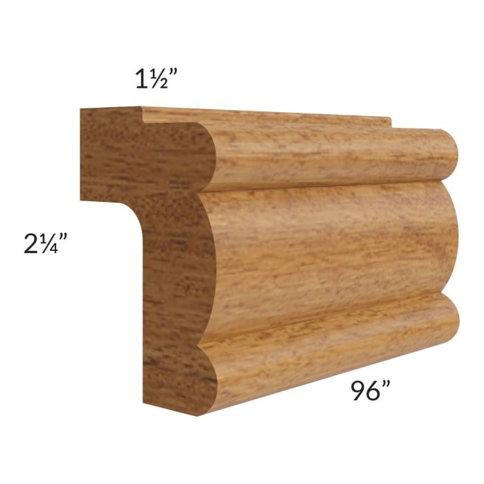 Artisan Walnut Shaker 96" Light Rail Molding