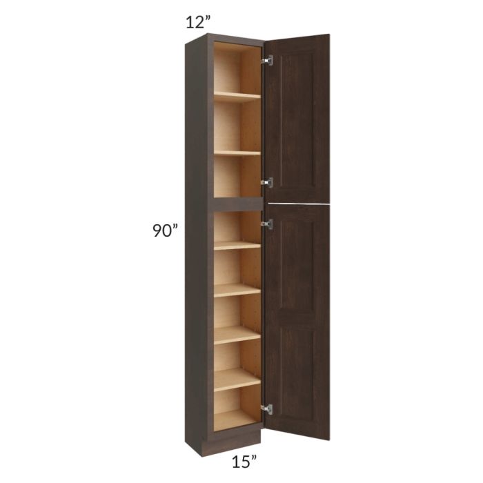 Tuscan Kona Brown 15x12x90 Pantry Cabinet