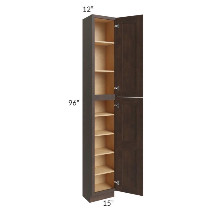 Tuscan Kona Brown 15x12x96 Pantry Cabinet 
