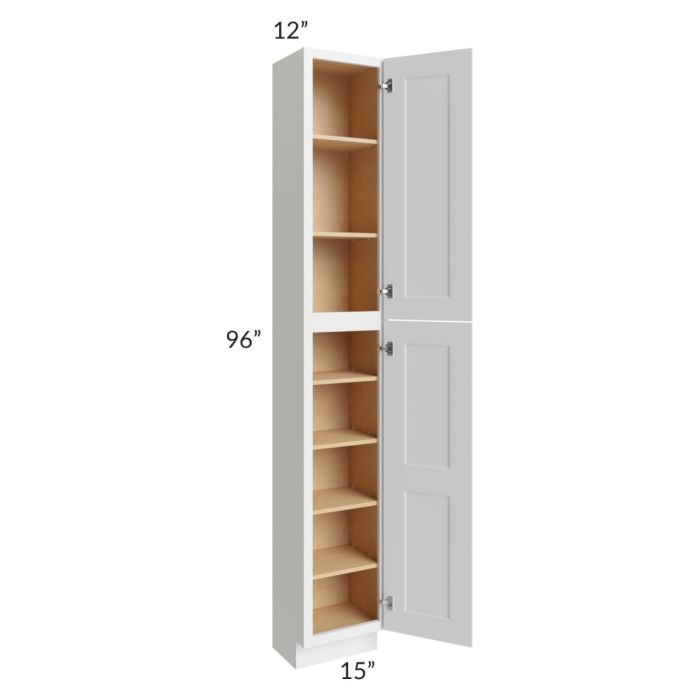 Union White 15x12x96 Pantry Cabinet 
