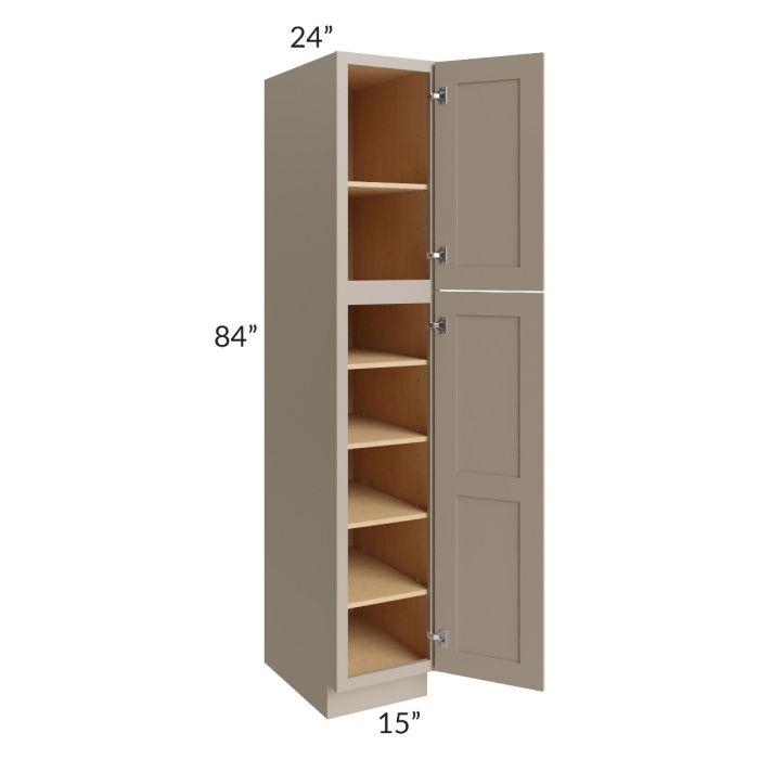 Tuscan Oyster 15x24x84 Pantry Cabinet