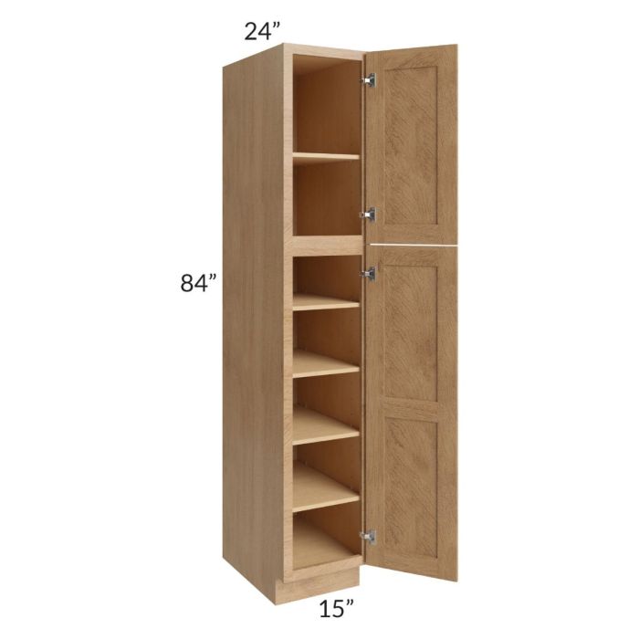 Midtown Timber Shaker 15x24x84 Pantry Cabinet
