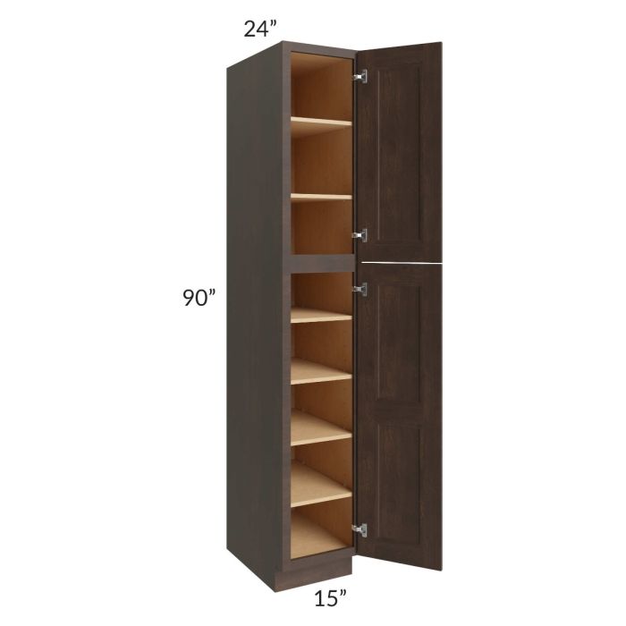 Tuscan Kona Brown 15x24x90 Pantry Cabinet