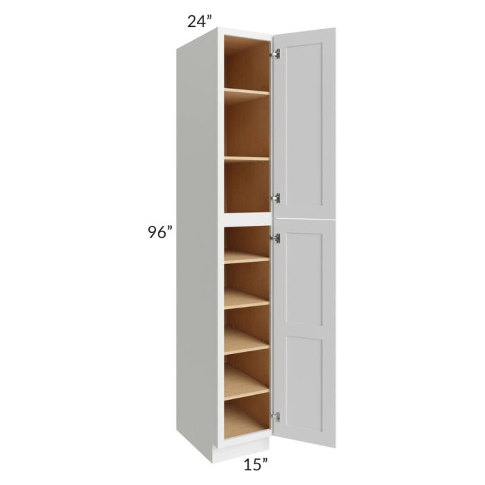 Midtown White Shaker 15x24x96 Pantry Cabinet
