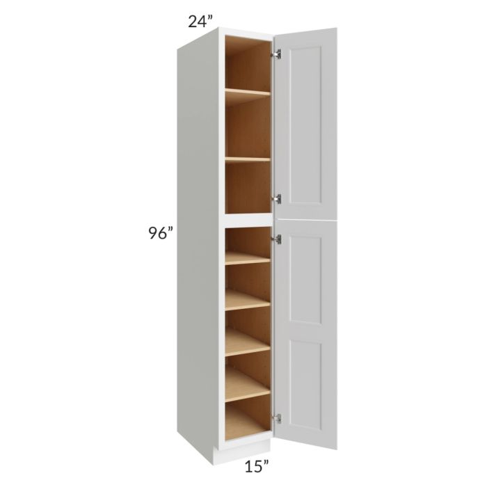 Union White 15x24x96 Pantry Cabinet