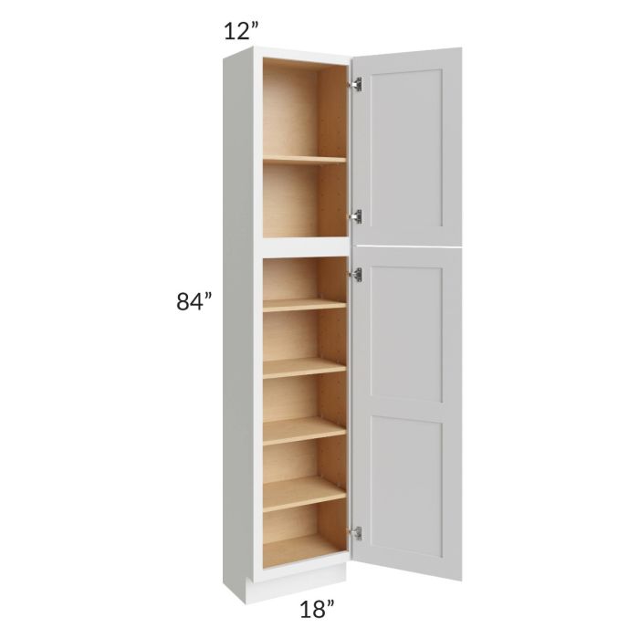 Midtown White Shaker 18x12x84 Pantry Cabinet 