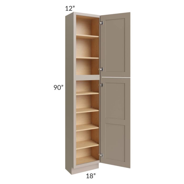Tuscan Oyster 18x12x90 Pantry Cabinet 
