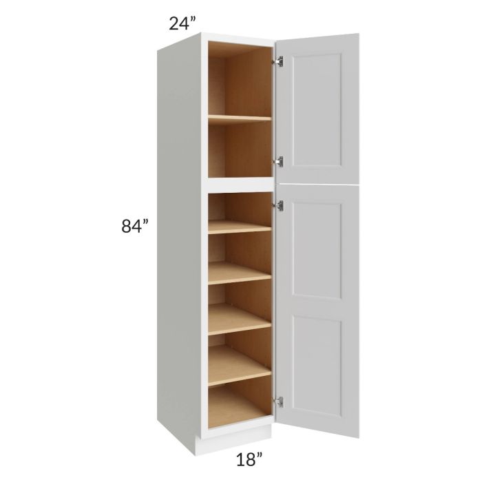 Union White 18x24x84 Pantry Cabinet