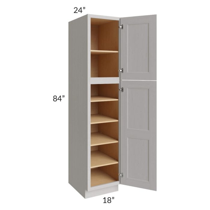Salem Light Grey 18x24x84 Pantry Cabinet