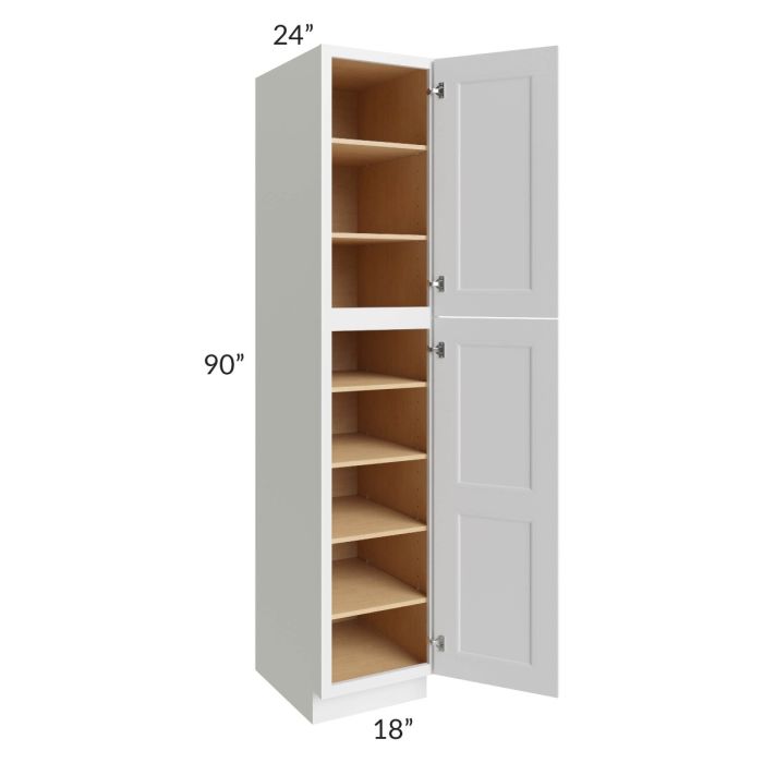 Union White 18x24x90 Pantry Cabinet