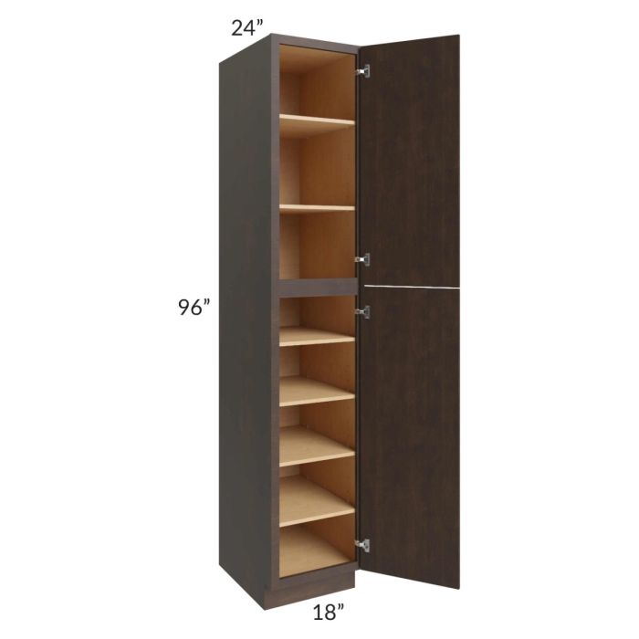 Vienna Kona Brown 18x24x96 Pantry Cabinet