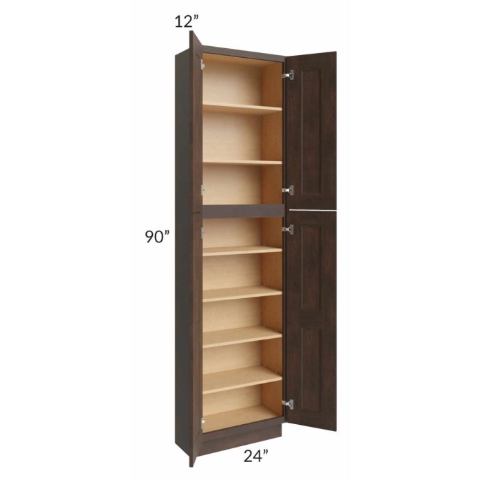 Tuscan Kona Brown 24x12x90 Pantry Cabinet 
