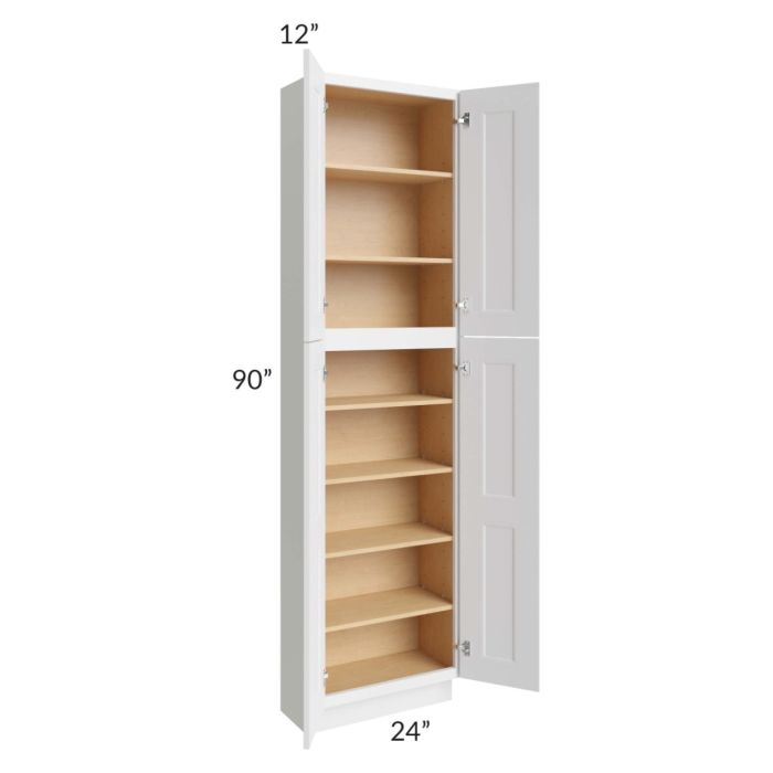 Salem White 24x12x90 Pantry Cabinet 