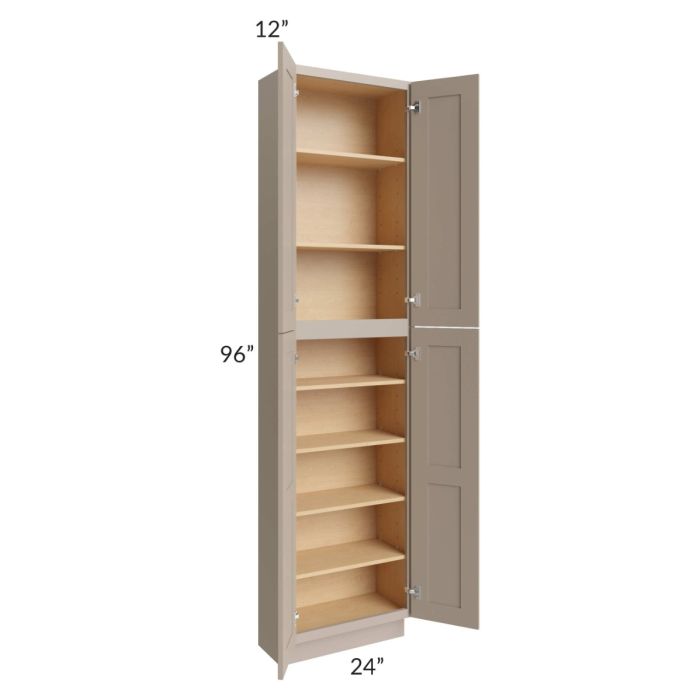 Tuscan Oyster 24x12x96 Pantry Cabinet 