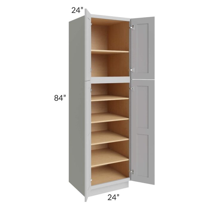 Tuscan Painted Grey 24x24x84 Pantry Cabinet