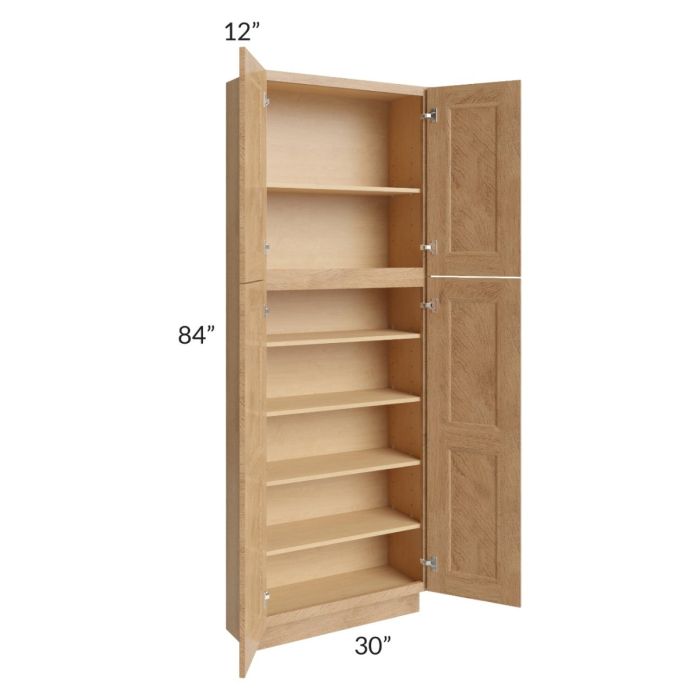 Tuscan Timber 30x12x84 Pantry Cabinet 