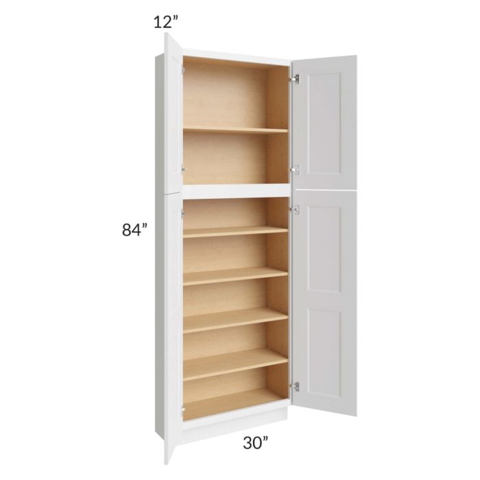 Salem White 30x12x84 Pantry Cabinet 