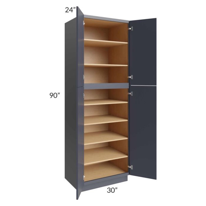 Vienna Indigo 30x24x90 Pantry Cabinet